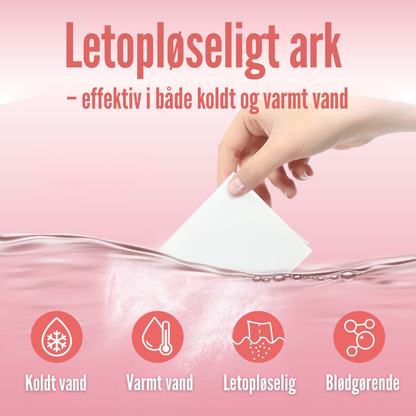 Pakke med 50 ark til 100 tørrecyklusser