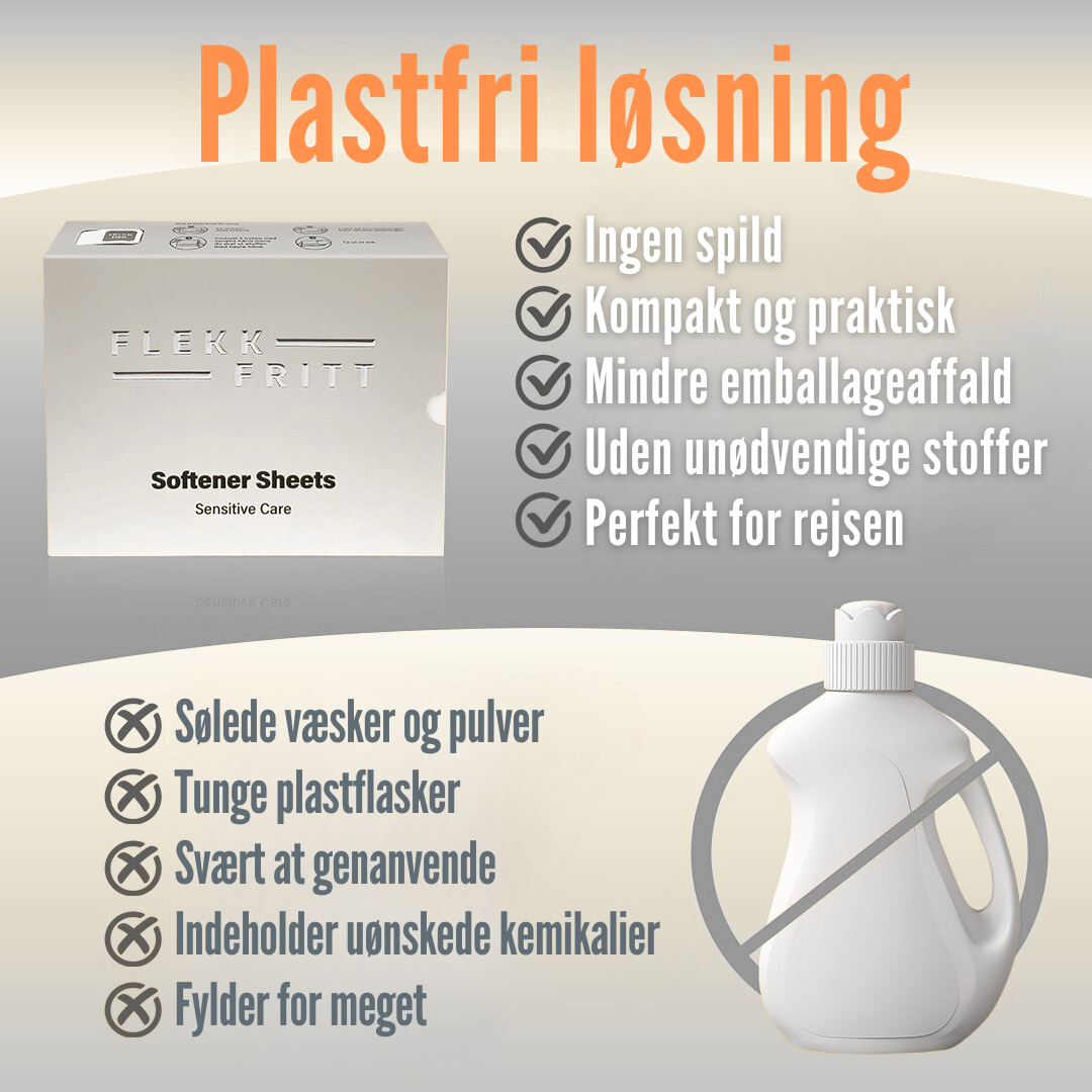 Skyllemiddelark brugt på hvide lagner