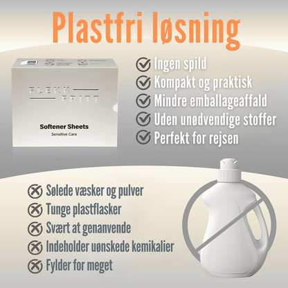 Skyllemiddelark brugt på hvide lagner