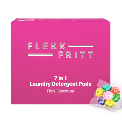 Flekkfritt 7 in 1 Laundry Detergent Pods Floral Spectrum 50stk