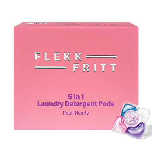 Flekkfritt 5 in 1 Laundry Detergent Pods Petal Hearts 50stk
