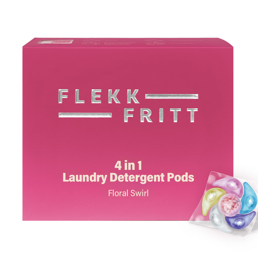 Flekkfritt 4 in 1 Laundry Detergent Pods Floral Swirl 50stk