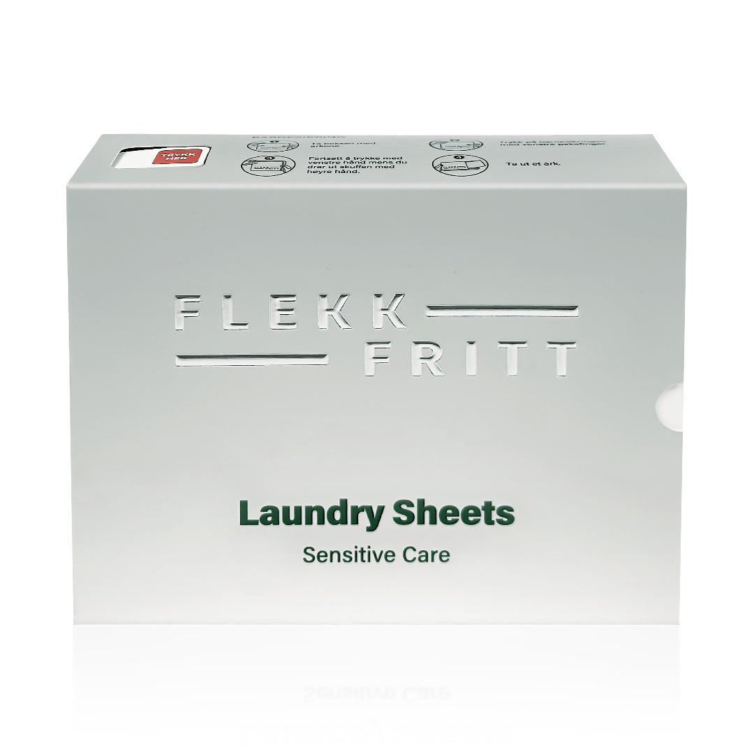 Flekkfritt Laundry Detergent Sheets Sensitive Care 50ark <100vask