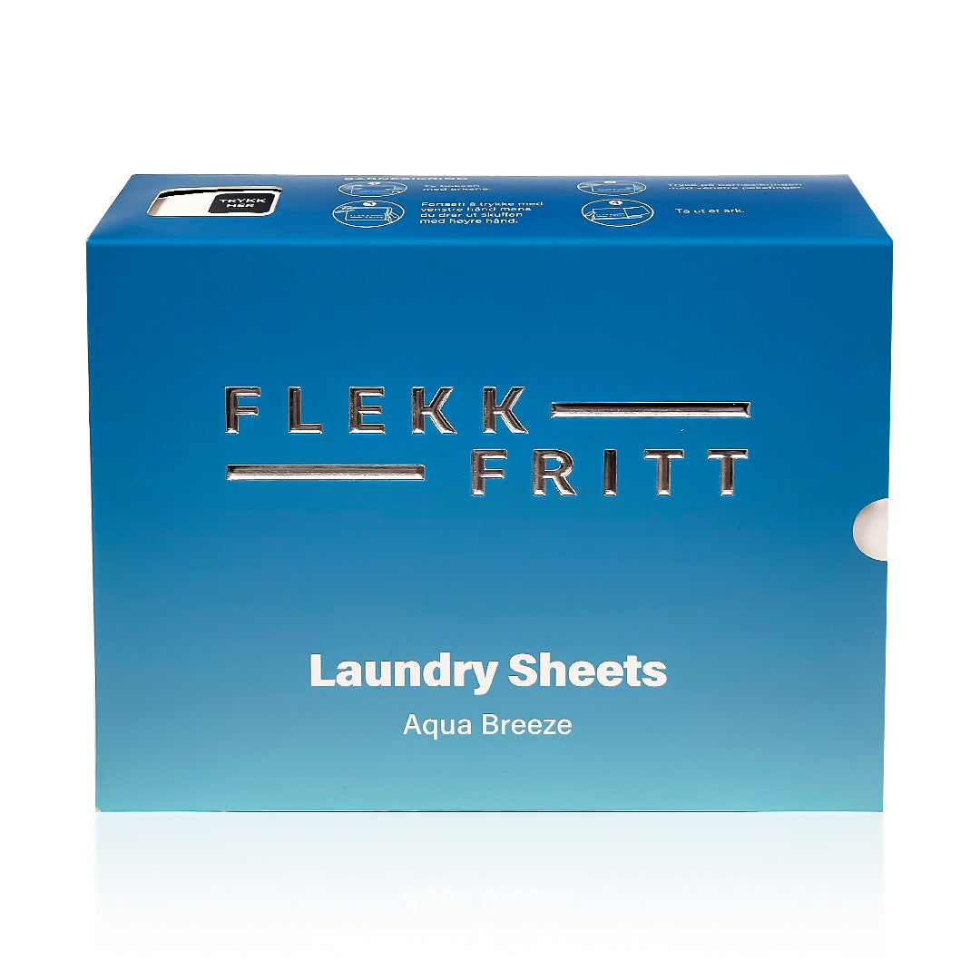 Flekkfritt Laundry Detergent Sheets Aqua Breeze 50ark <100vask