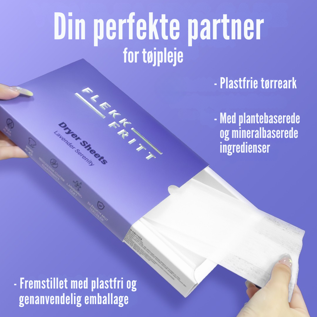 Nærbillede af et lavendelfarvet tørreark
