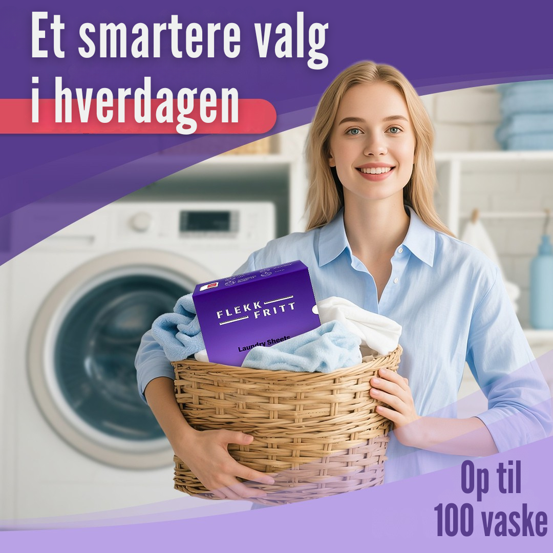Ark i hånden før de lægges i vaskemaskinen