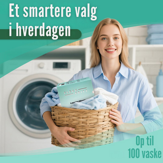 Flekkfritt Vasketøjsark - Pure Linen 50ark - op til 100vask