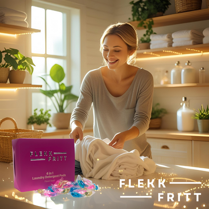 Flekkfritt 4 in 1 Laundry Detergent Pods Floral Swirl 50stk