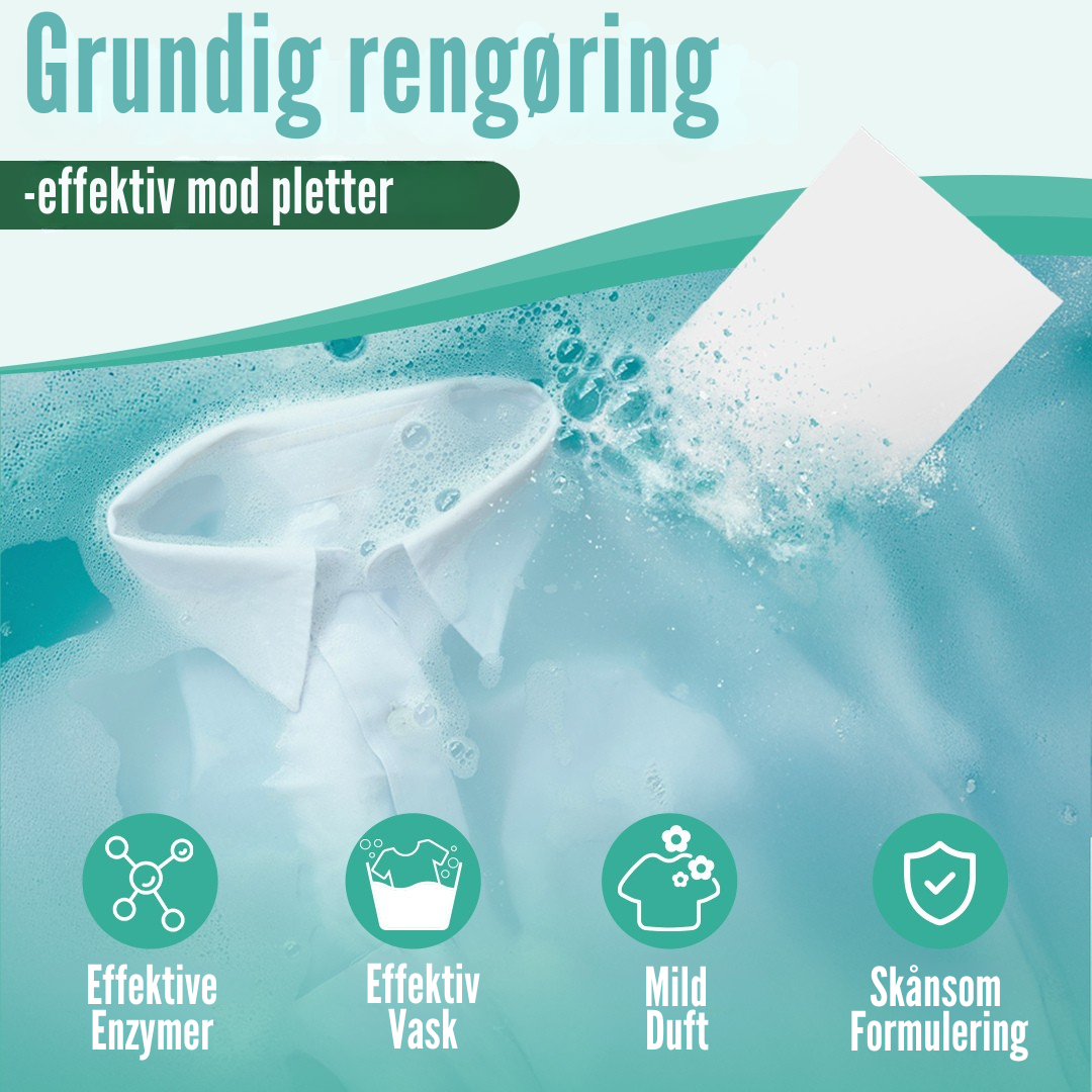 Pure Linen ark opløses hurtigt i vand