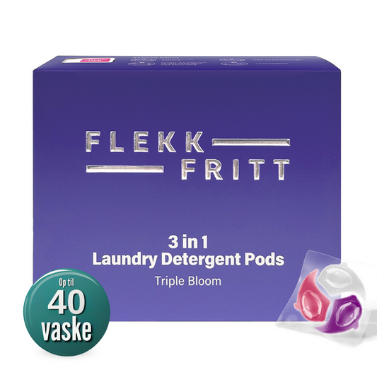 Flekkfritt 3 in 1 Vaskemiddel Pods - Triple Bloom 50stk