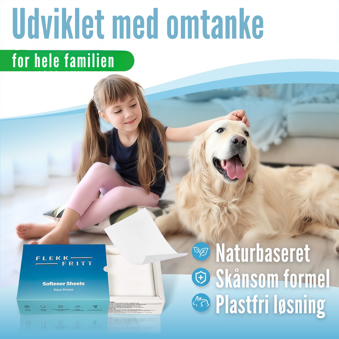 Vaskeark i brug – lagt direkte i vaskemaskinen