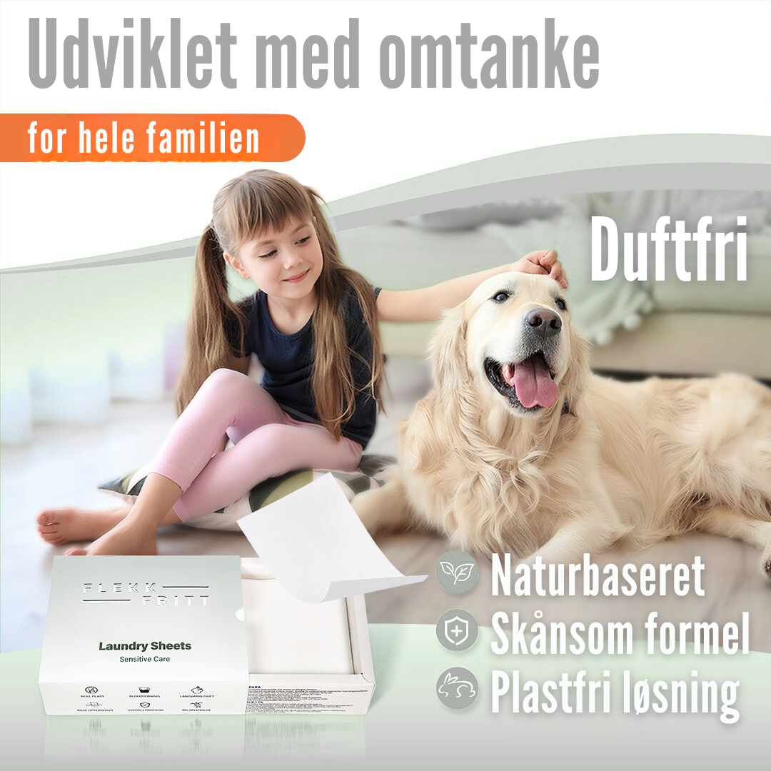 Skånsom vask uden parfume og farvestoffer