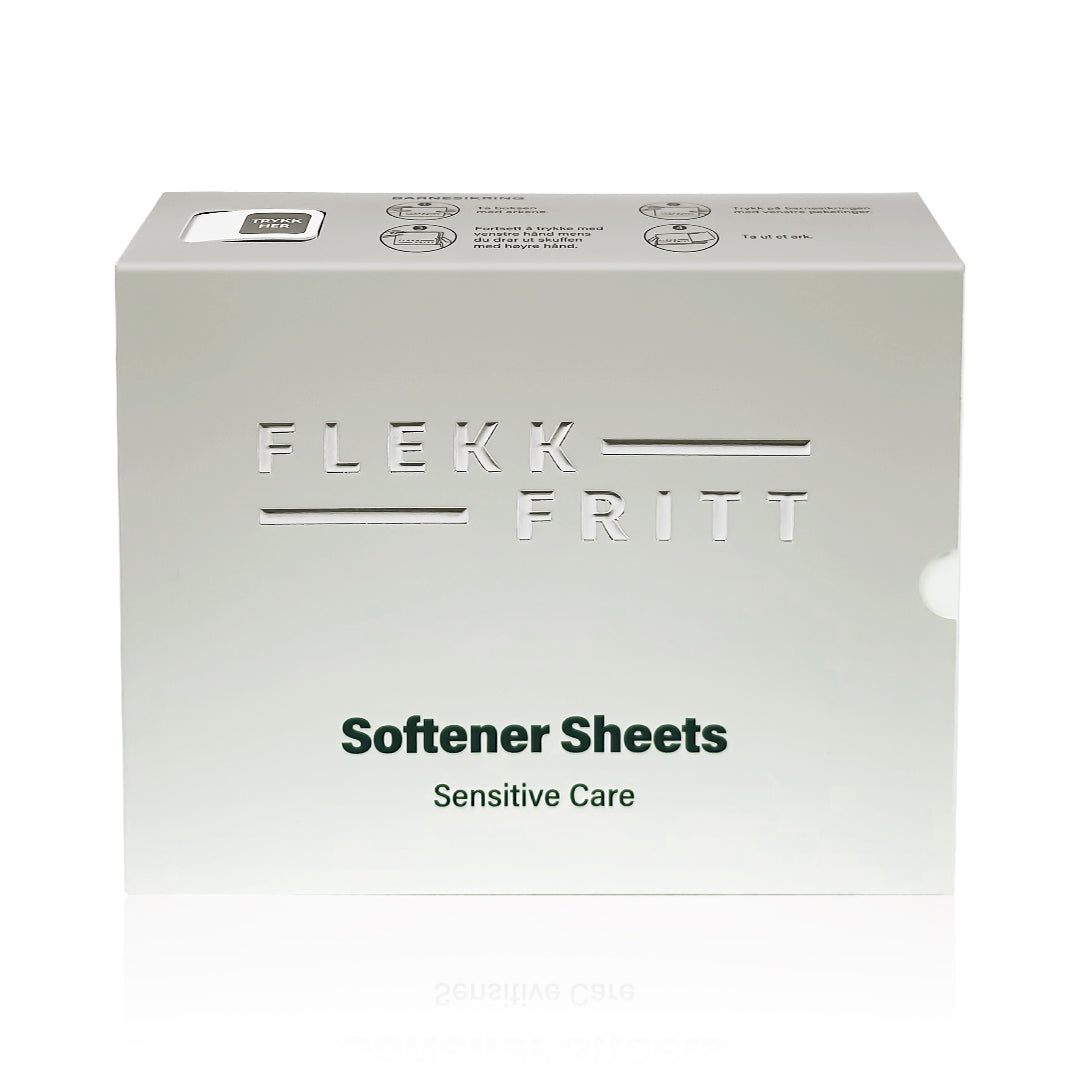 Flekkfritt Fabric Softener Sheets Sensitive Care 50stk <100 vask