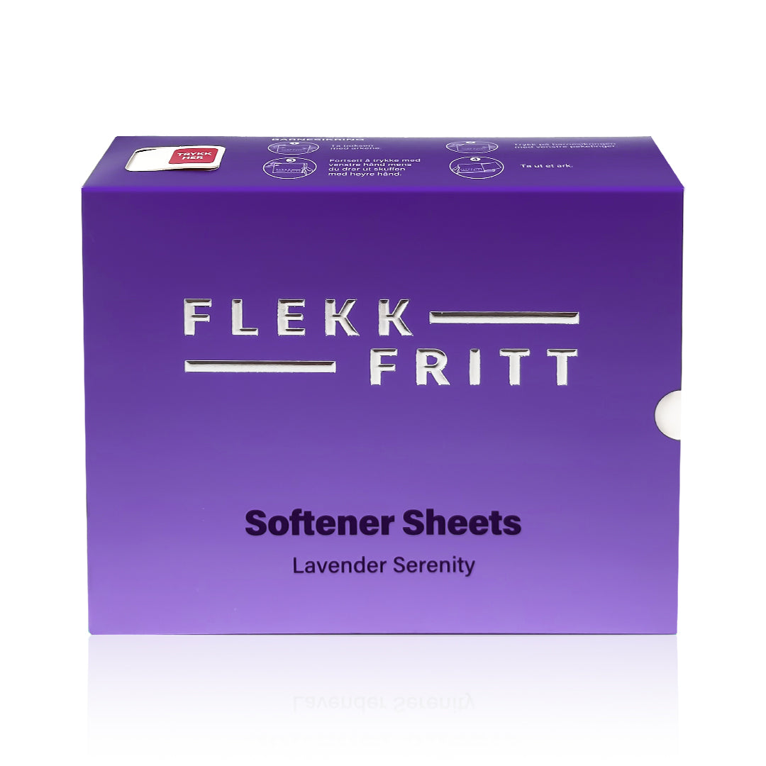 Flekkfritt Fabric Softener Sheets Lavender Serenity 50stk <100 vask