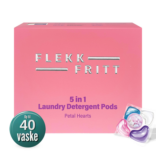 Flekkfritt 5 in 1 Vaskemiddel Pods - Petal Hearts 50stk
