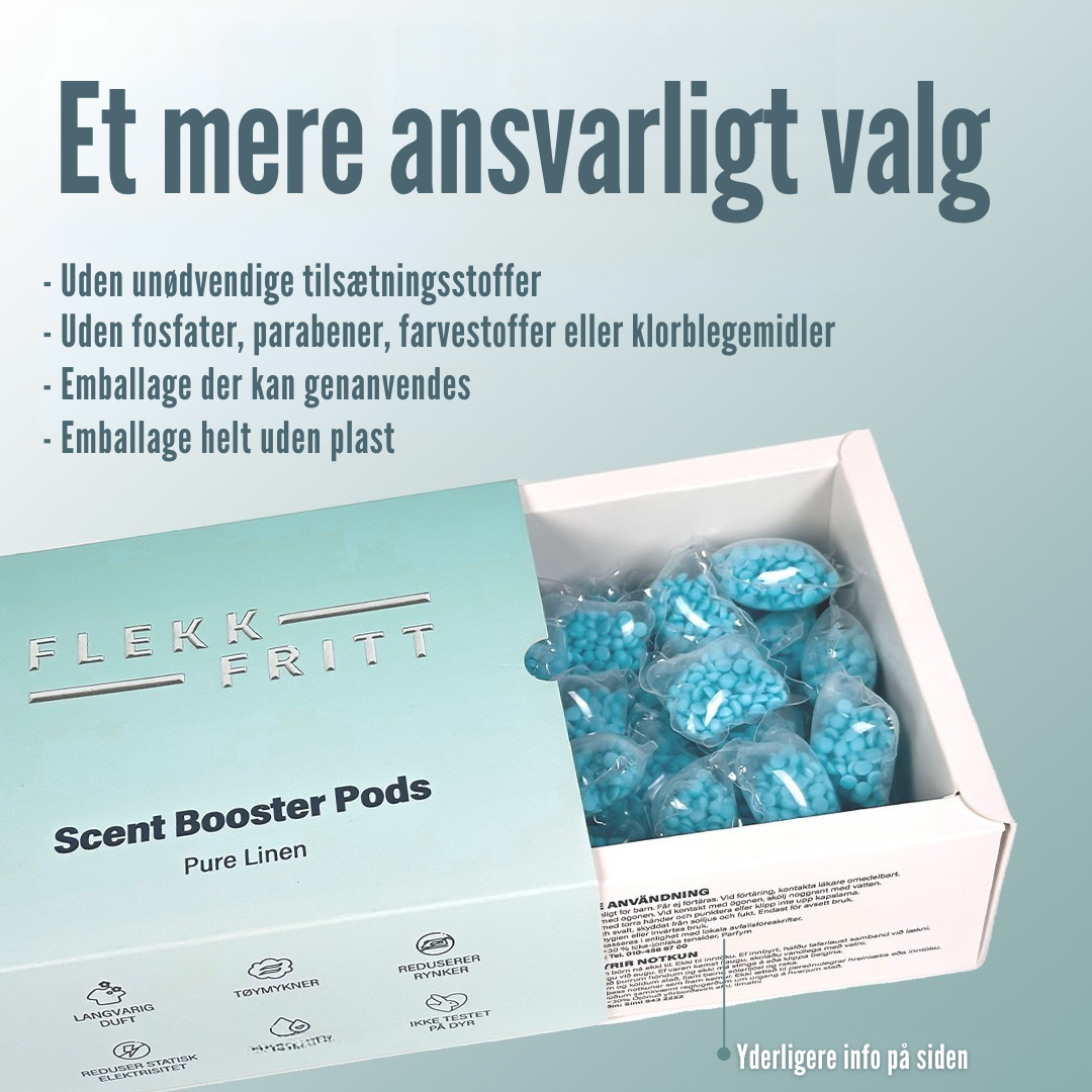 Pod placeret blandt nyvasket tøj