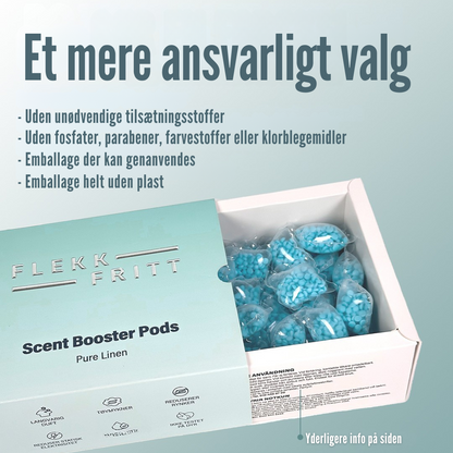 Pod placeret blandt nyvasket tøj