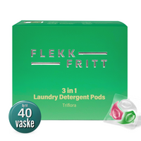 Flekkfritt 3 in 1 Vaskemiddel  Pods - Triflora 50stk