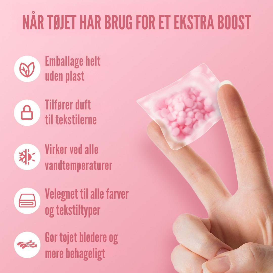 Pods klar til brug i vaskemaskinen