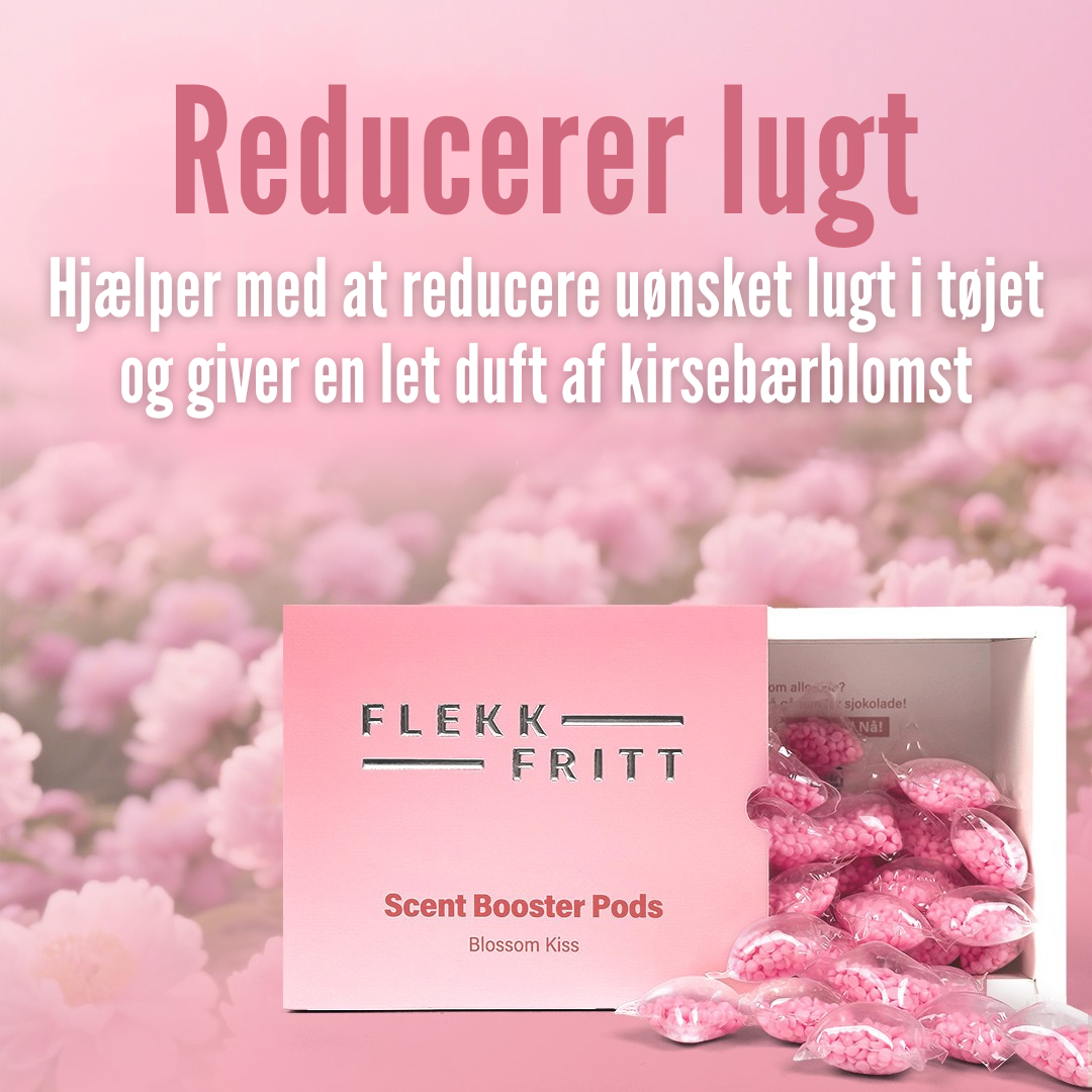 Pod placeret blandt tøj i vaskemaskine