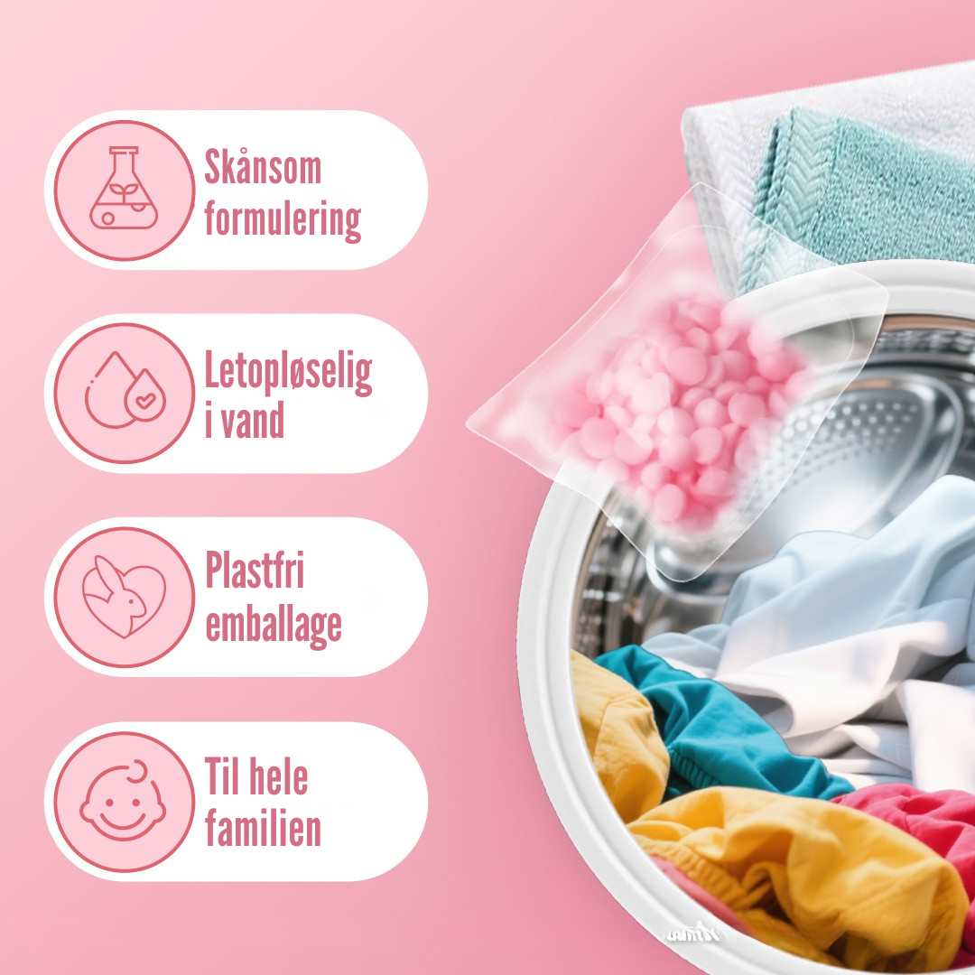 Pods arrangeret i åben æske