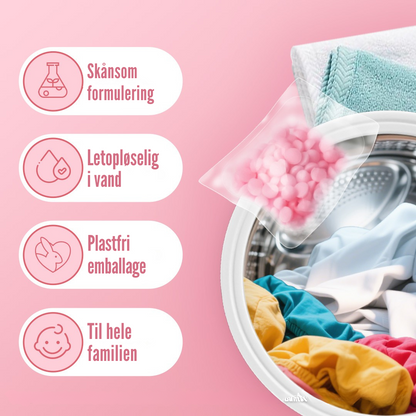 Pods arrangeret i åben æske
