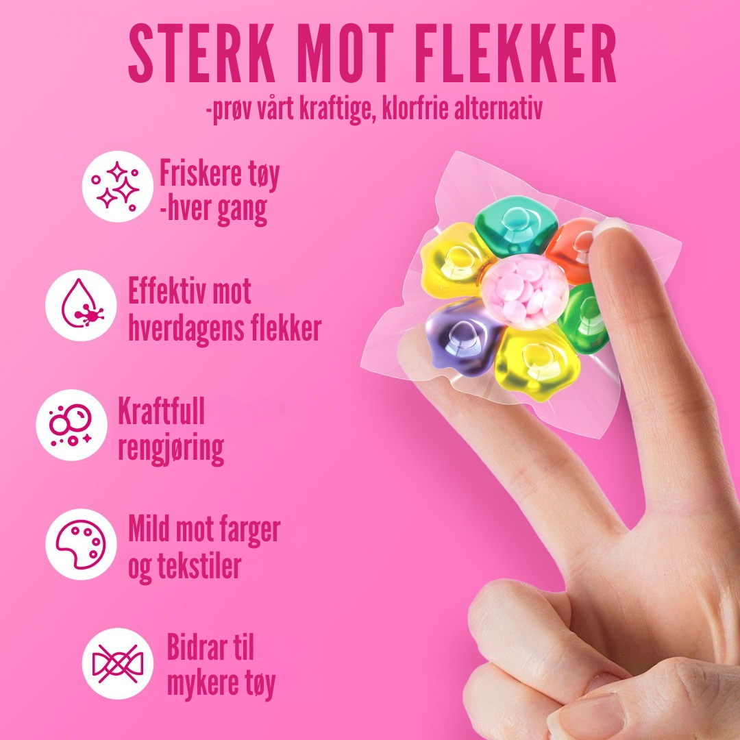 Flekkfritt 7 in 1 Laundry Detergent Pods Floral Spectrum 50stk