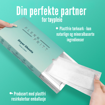 Flekkfritt Dryer Sheets Pure Linen 40stk