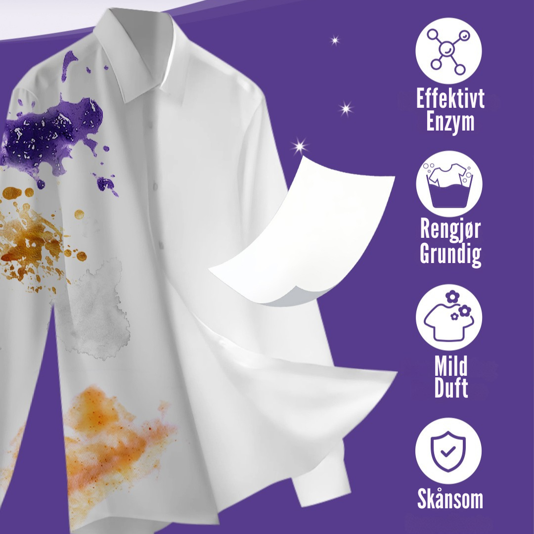 Flekkfritt Laundry Detergent Sheets Lavender Serenity 50ark <100vask