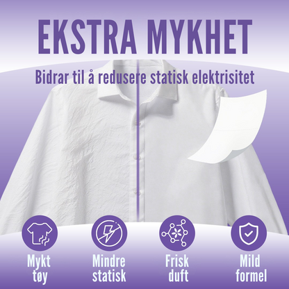 Flekkfritt Fabric Softener Sheets Lavender Serenity 50stk <100 vask