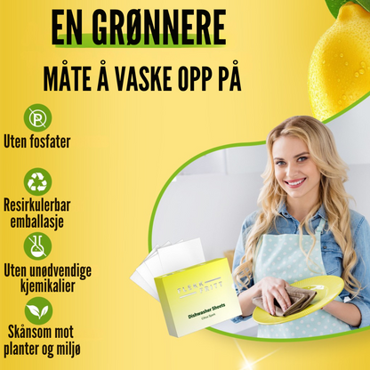 Flekkfritt Dishwasher Sheets Citrus Spark 50stk