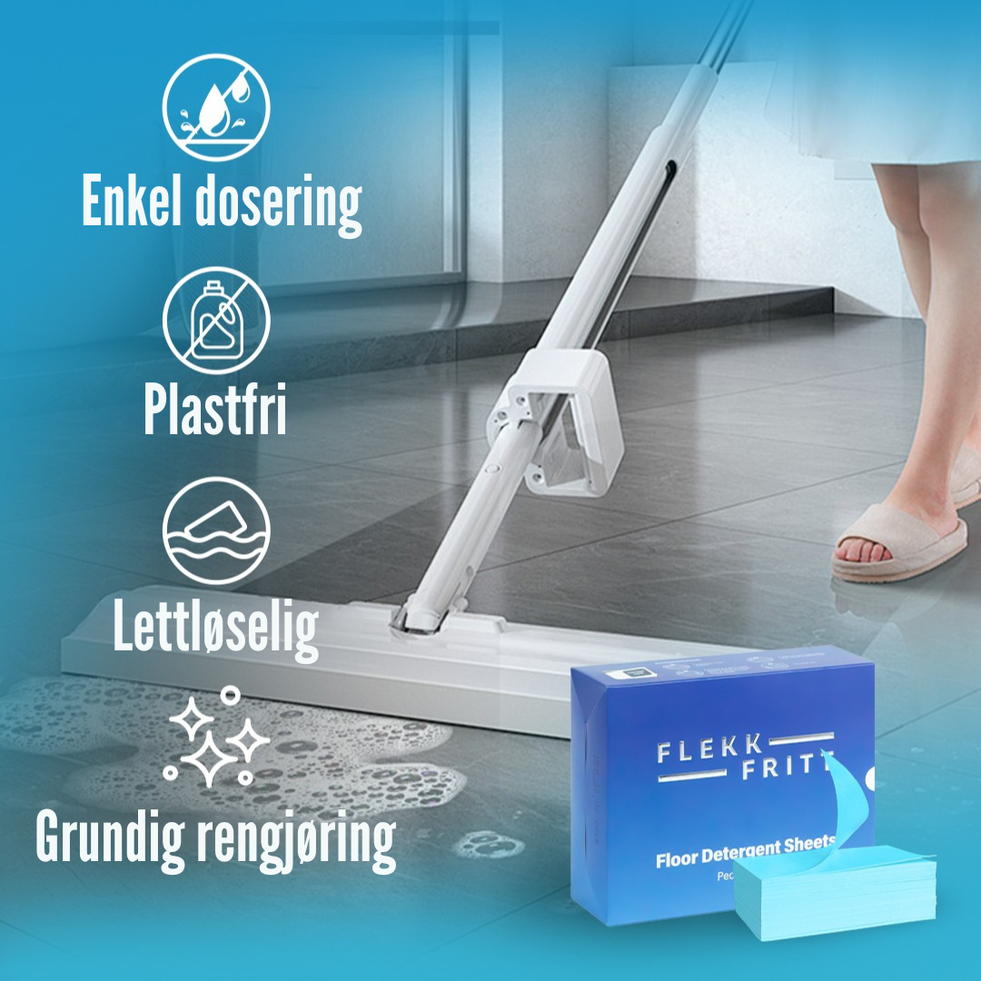 Flekkfritt Floor Detergent Sheets Peony Fresh 50 ark 100 vask