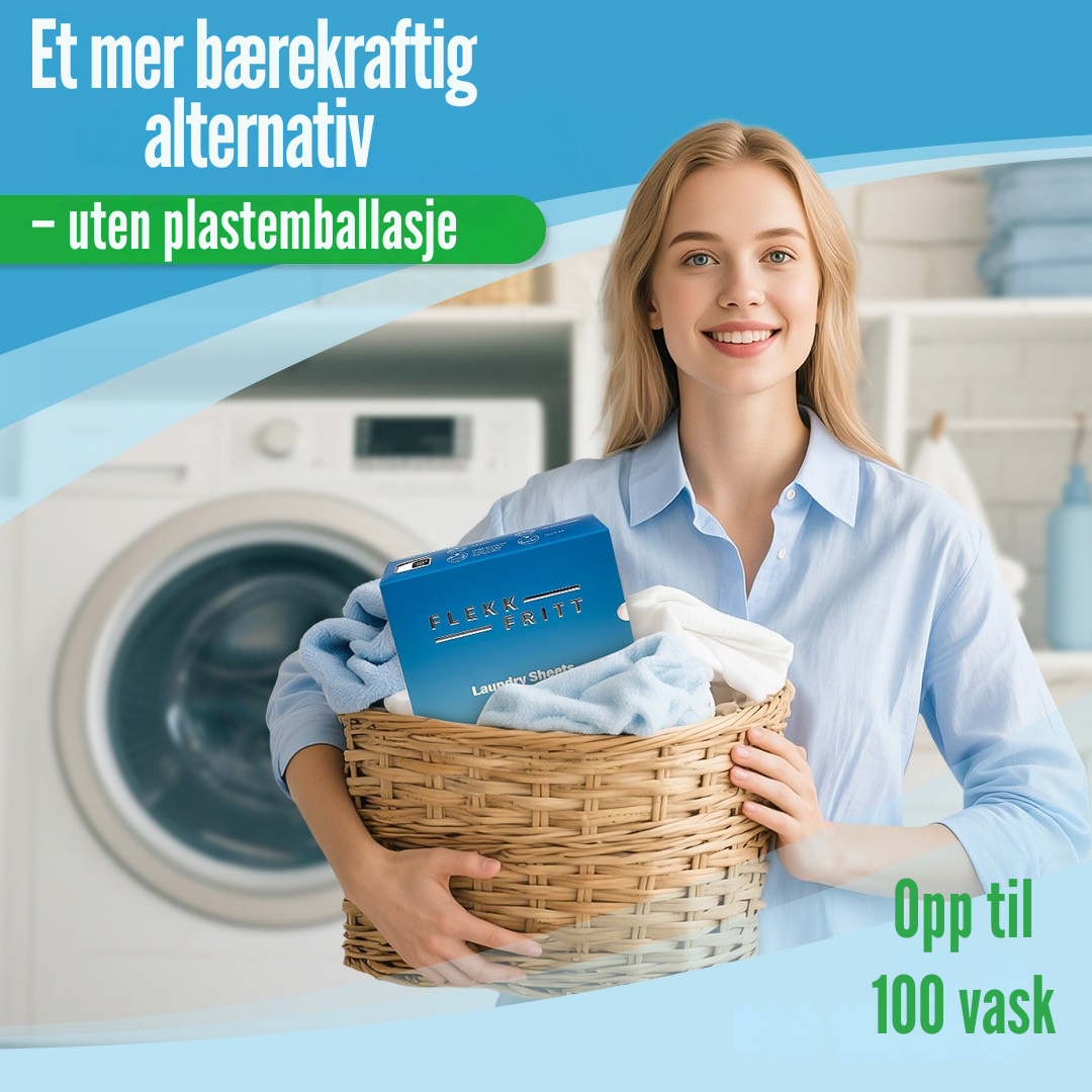 Flekkfritt Laundry Detergent Sheets Aqua Breeze 50ark <100vask