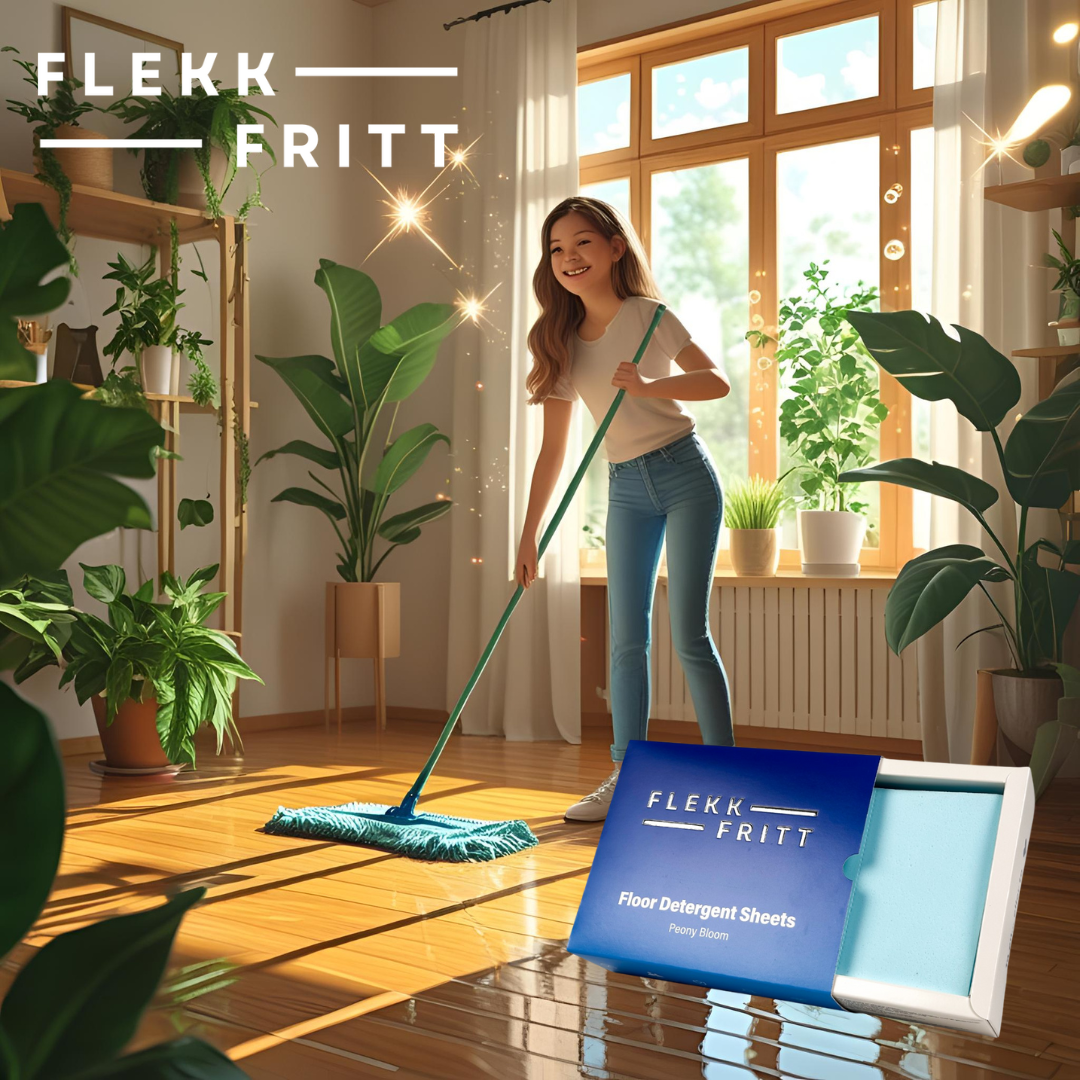 Flekkfritt Floor Detergent Sheets Peony Fresh 50 ark 100 vask