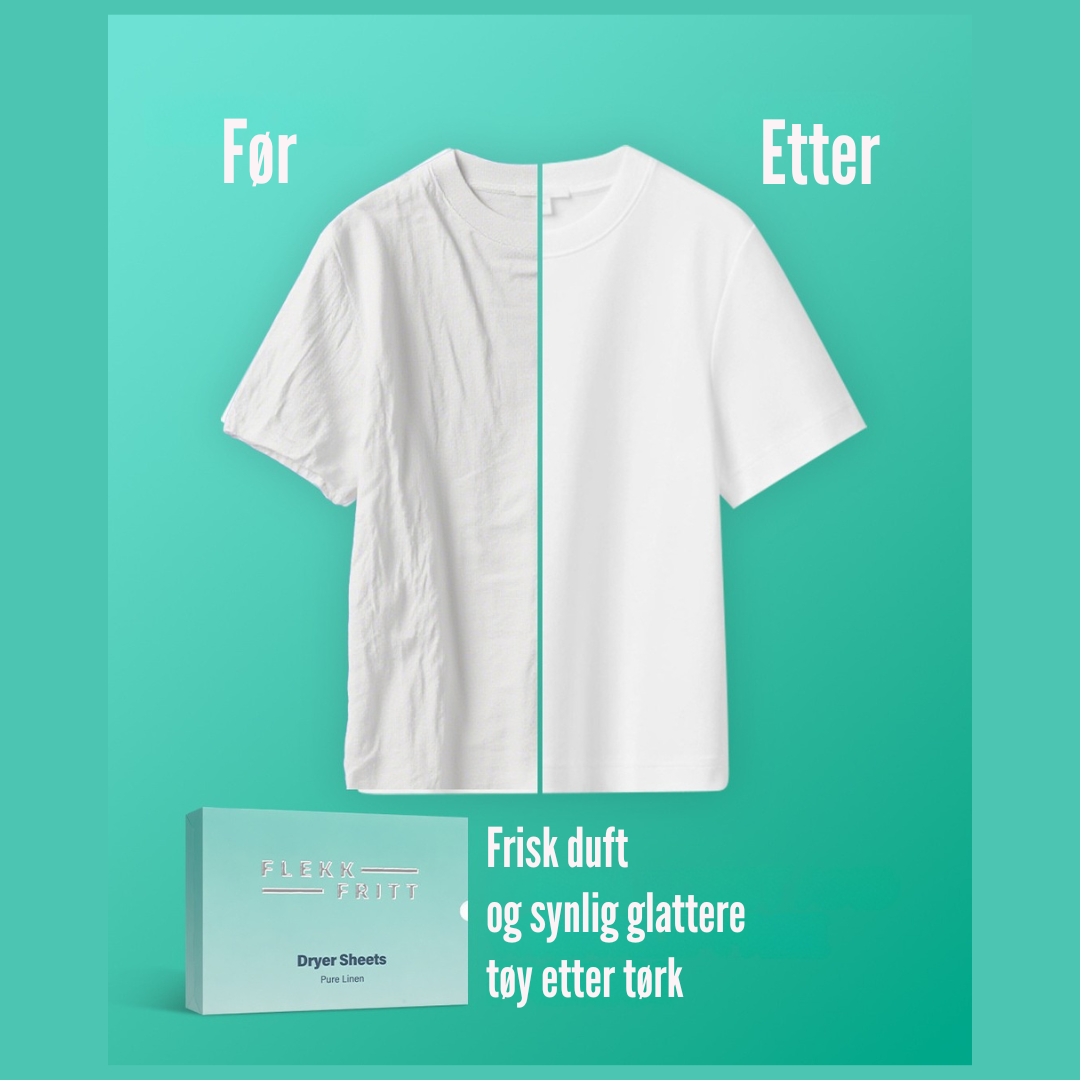 Flekkfritt Dryer Sheets Pure Linen 40stk