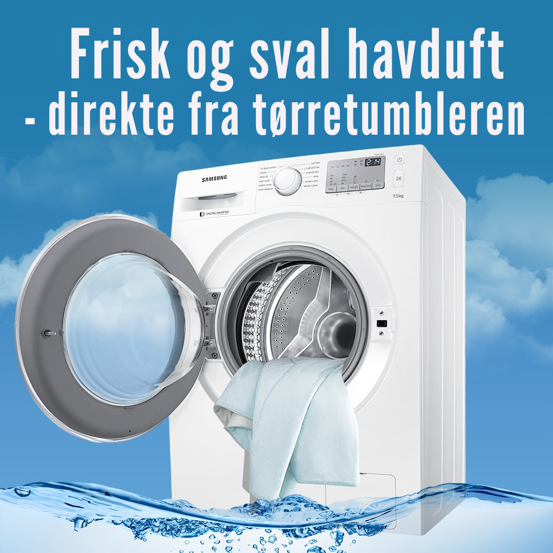 Frisk havduft i nyvasket tøj