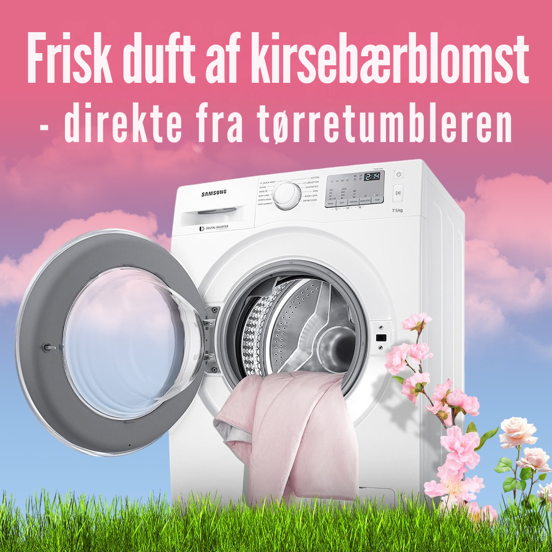 Ark lagt i tørretumbleren sammen med tøj