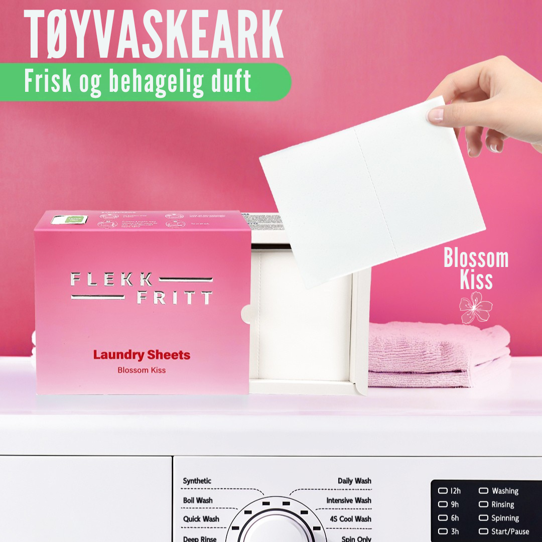 Flekkfritt Laundry Detergent Sheets Blossom Kiss 50ark <100vask