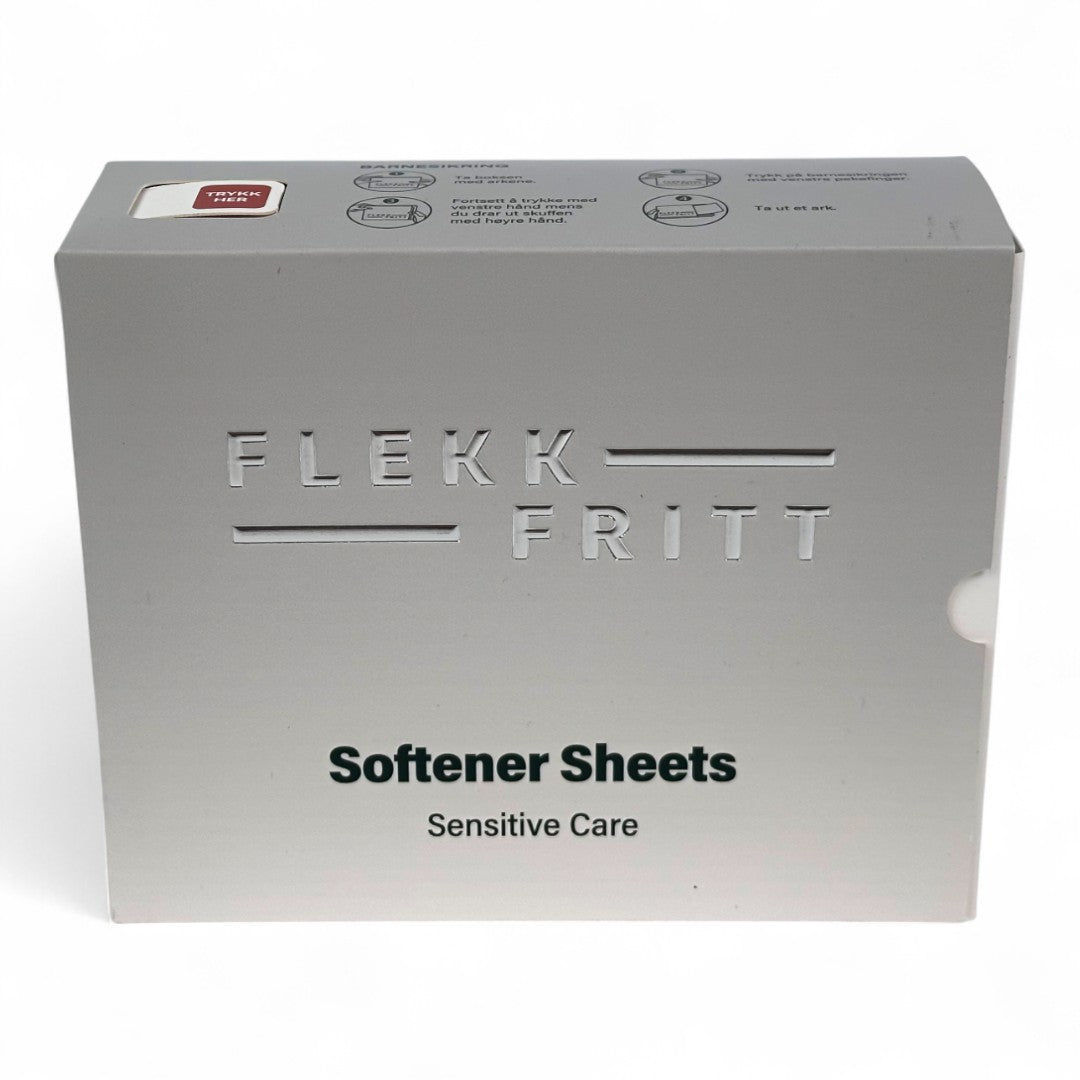 Flekkfritt Fabric Softener Sheets Sensitive Care 50stk <100 vask