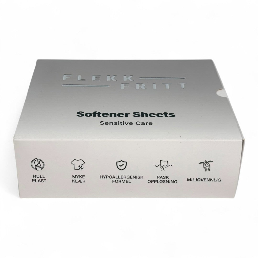 Flekkfritt Fabric Softener Sheets Sensitive Care 50stk <100 vask