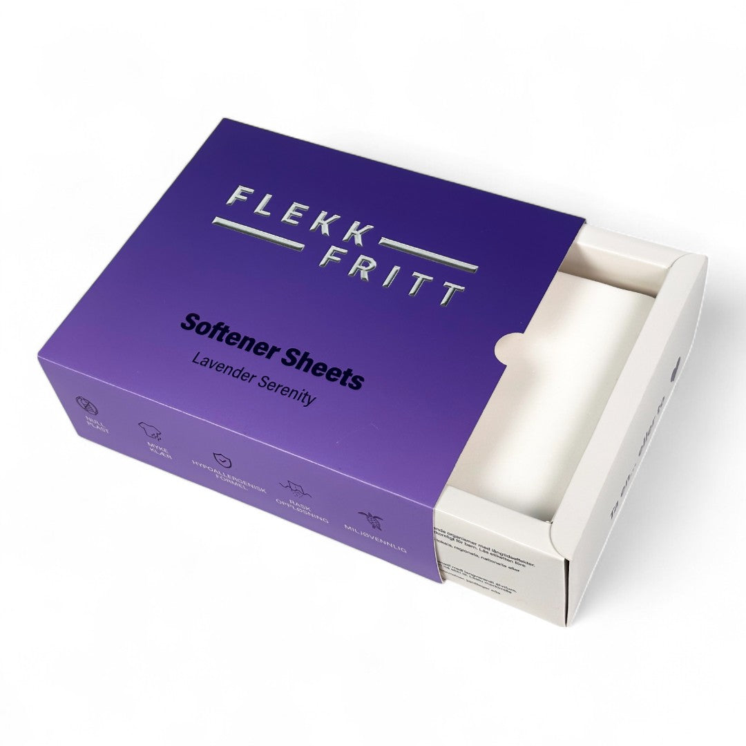 Flekkfritt Fabric Softener Sheets Lavender Serenity 50stk <100 vask