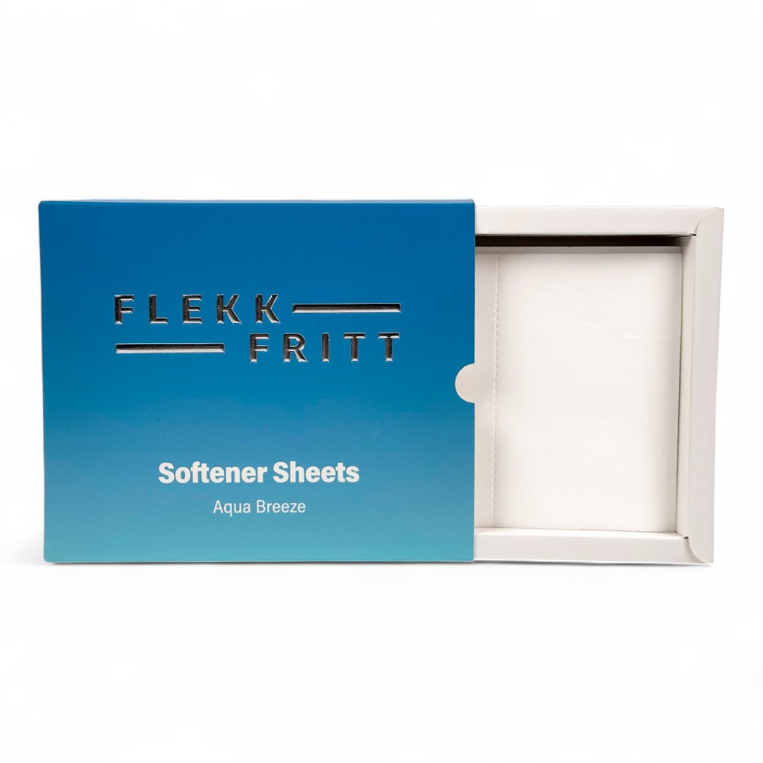 Flekkfritt Fabric Softener Sheets Aqua Breeze 50stk <100 vask