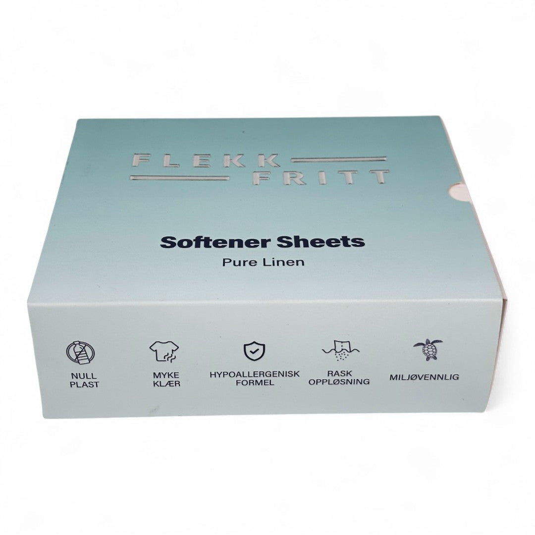 Flekkfritt Fabric Softener Sheets Pure Linen 50stk <100 vask