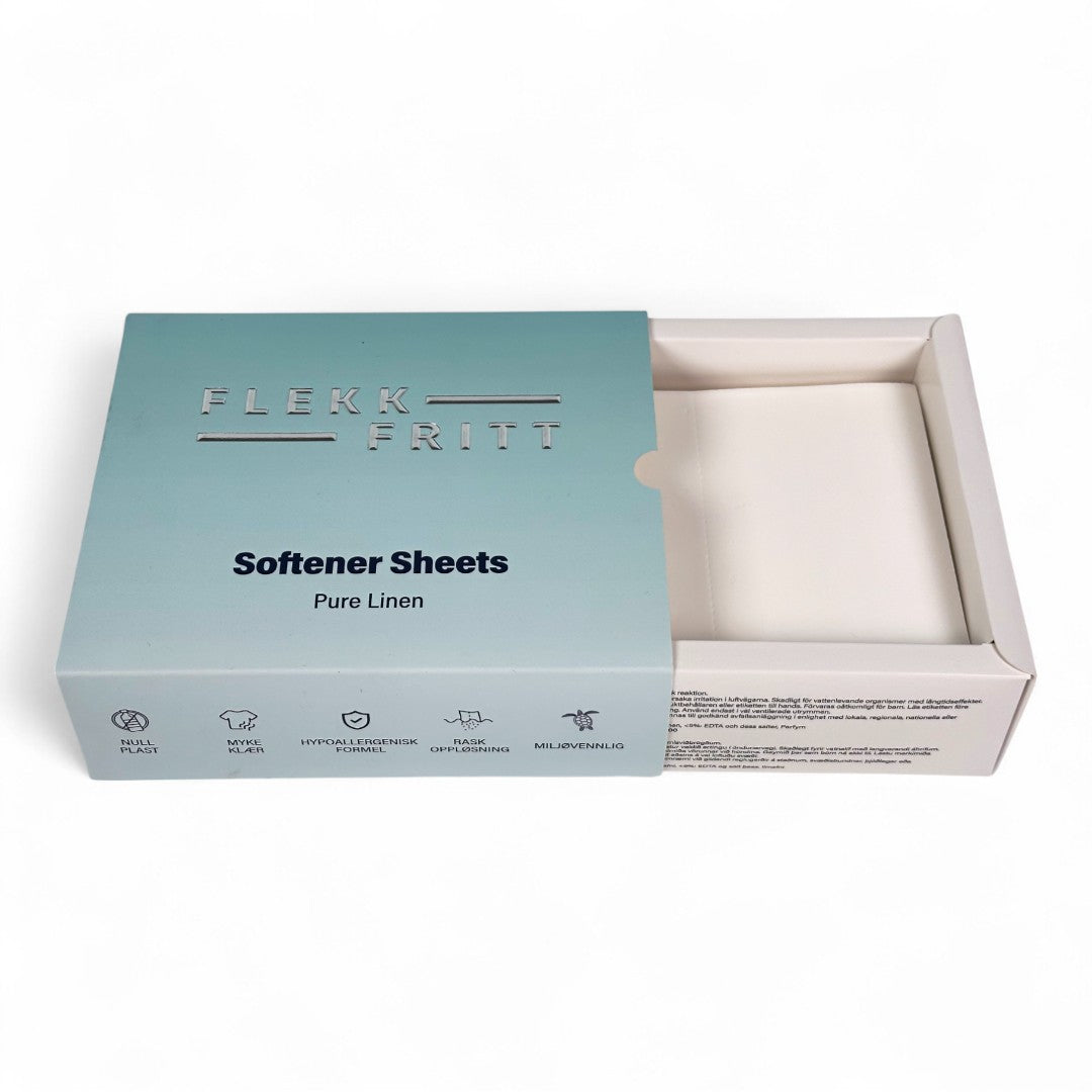 Flekkfritt Fabric Softener Sheets Pure Linen 50stk <100 vask