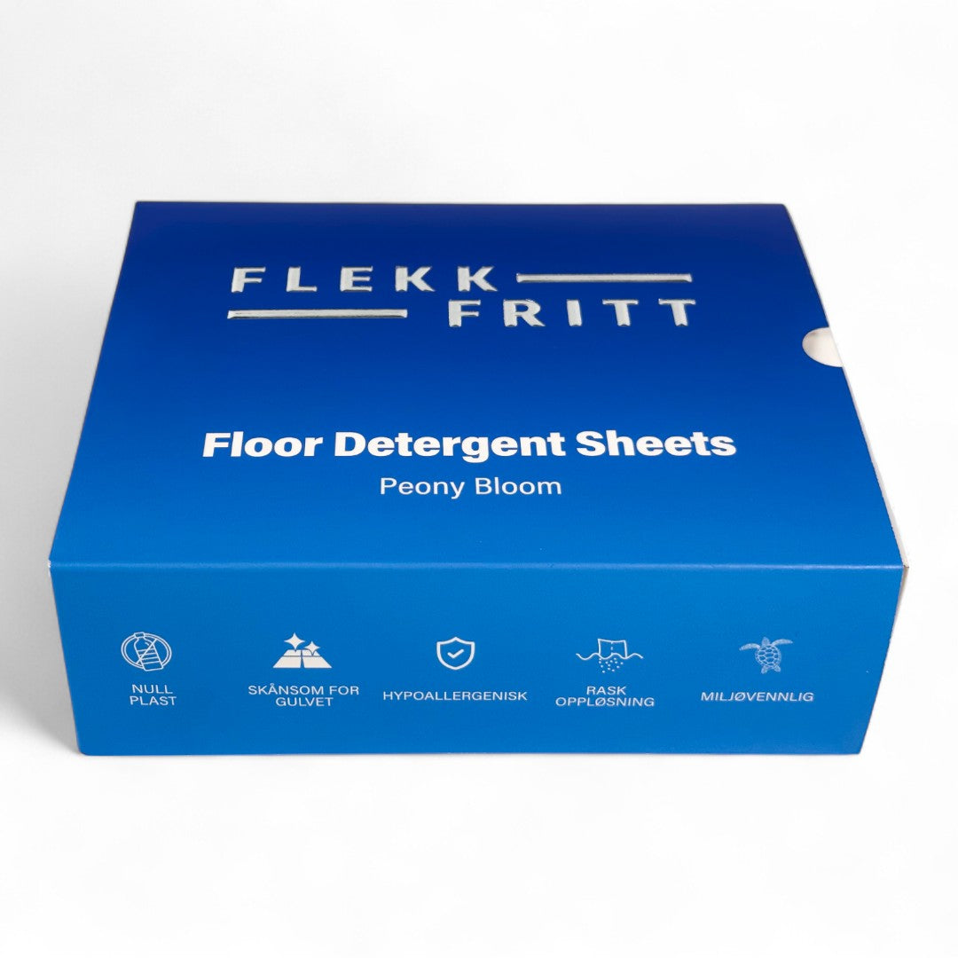 Flekkfritt Floor Detergent Sheets Peony Fresh 50 ark 100 vask