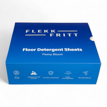 Flekkfritt Floor Detergent Sheets Peony Fresh 50 ark 100 vask