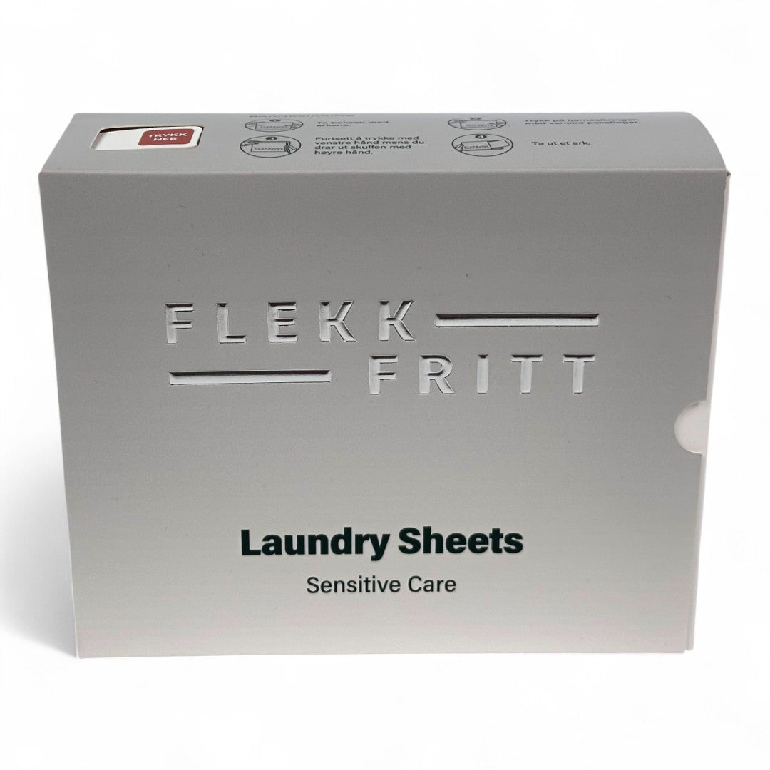 Flekkfritt Laundry Detergent Sheets Sensitive Care 50ark <100vask
