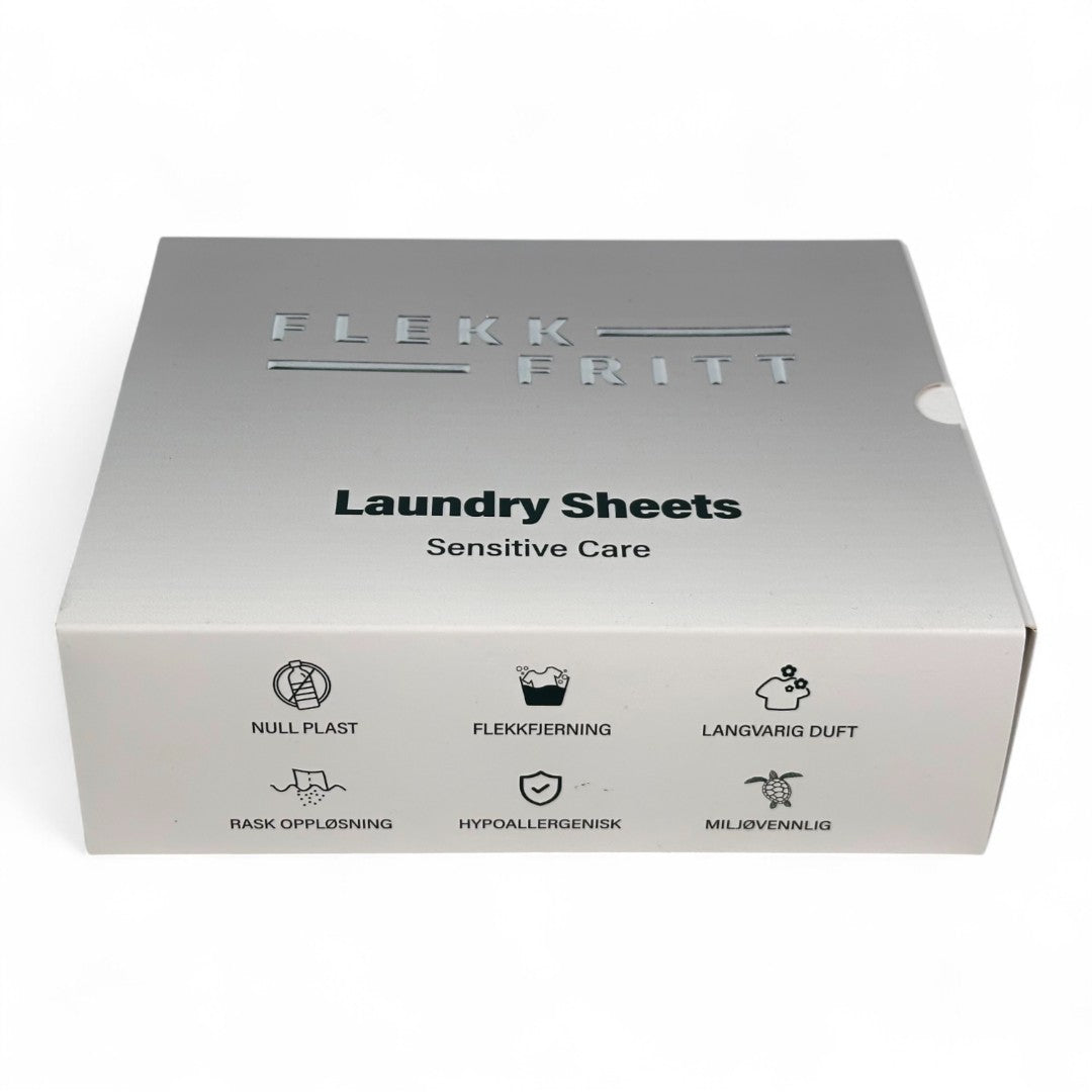 Flekkfritt Laundry Detergent Sheets Sensitive Care 50ark <100vask