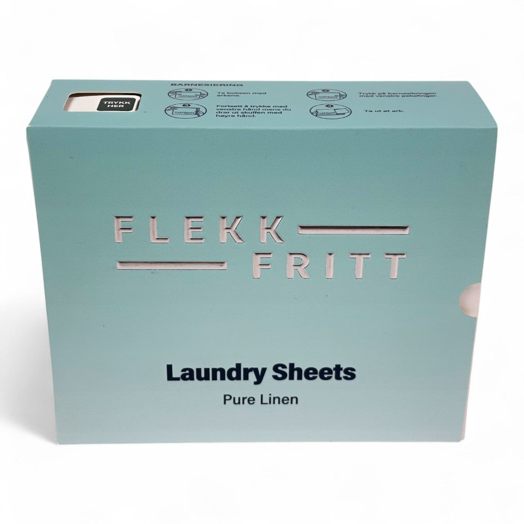 Flekkfritt Laundry Detergent Sheets Pure Linen 50ark <100vask