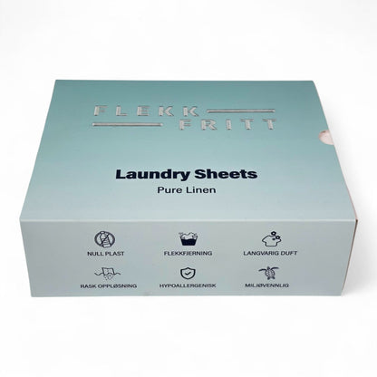 Flekkfritt Laundry Detergent Sheets Pure Linen 50ark <100vask